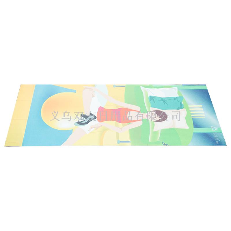 2017 Qianzimei New Four-Piece 6Mm Two-Color Beginner Printed Yoga Mat Sports Non-Slip Mat Specification drawing
