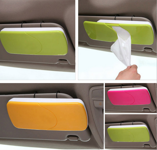Sunshade plate tissue paper, car tissue box, car supplies, three-color Gao Yi tissue paper, TV TV shopping, only for foreign trade and export, only for foreign trade and export Specification image