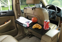 Multifunctional double deck car folding laptop stand computer stand car table TV TV shopping