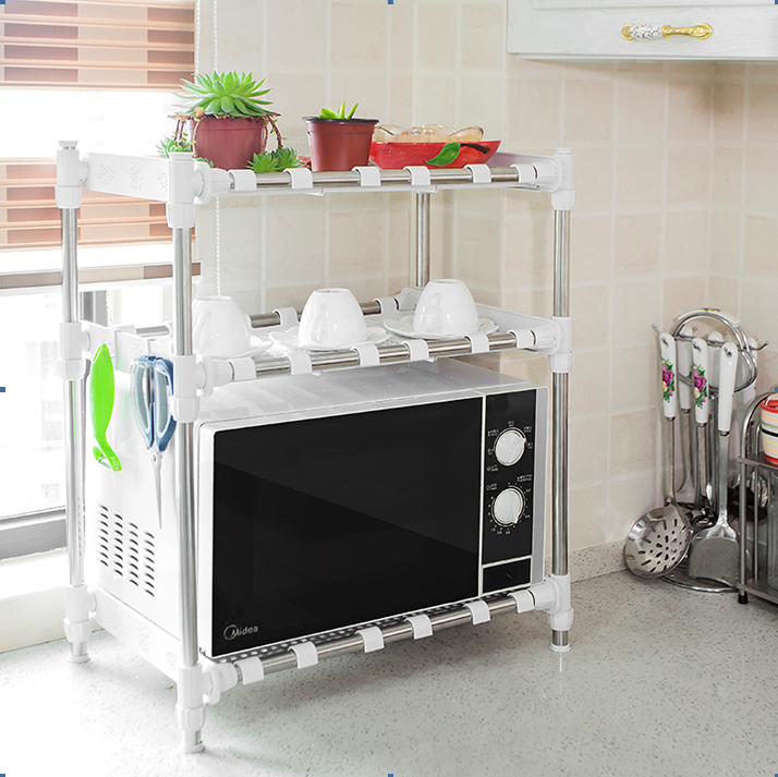 Bedroom storage kitchen shelf kitchen shelf clothing multi-functional shelf shelf TV shopping