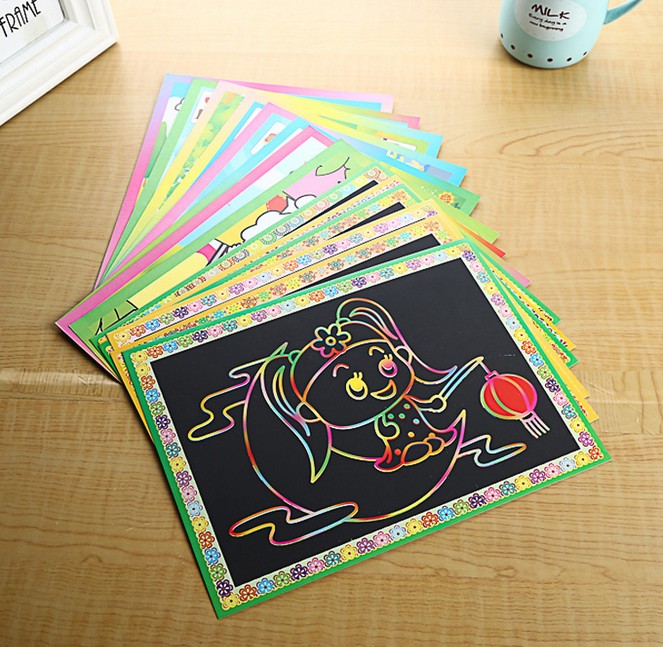 Doodle book large children's cartoon DIY scratch-scratch-scratch-scratch-scratch-scratch-scratch-scratch-scratch-paper TV novel special products