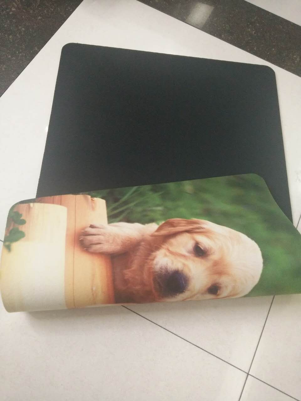 New type of floor mat with heat transfer printed cartoon pattern floor mat details Picture