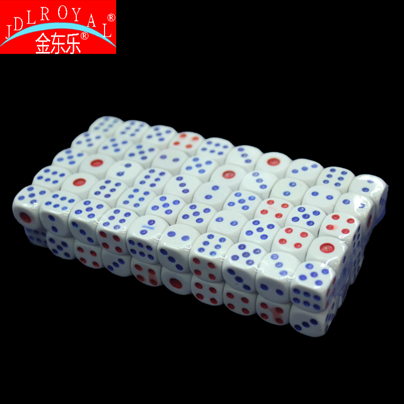 The dice come in various sizes and colors. Mahjong matching manufacturers offer discounts for large quantities Specification image
