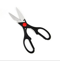 Household multi-functional stainless steel kitchen scissors kitchen multi-purpose scissors can scrape fish scales open walnut kitchen small tools