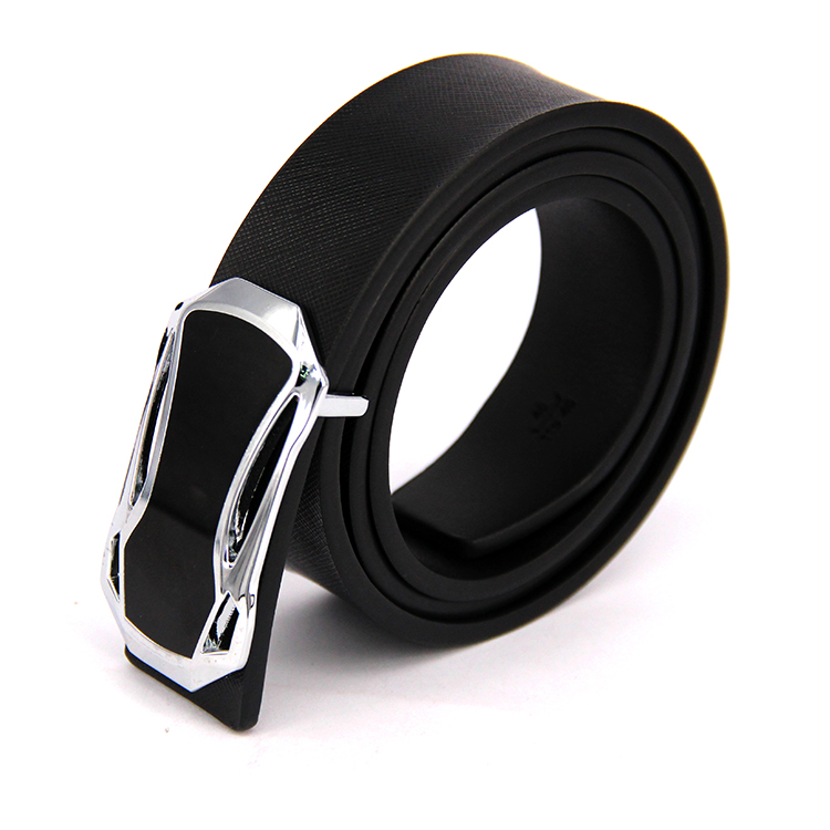 Taobao men's leather belt sports car flat skateboard buckle that