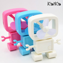 Latest USB fan Robot Fan Cartoon charging fan can be installed battery fan