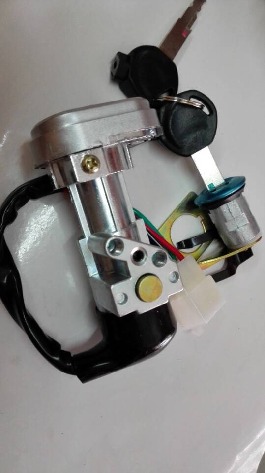 Motorcycle parts - electric door lock start lever