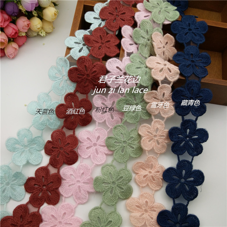 5-petal cotton thread lace is available in stock details Picture