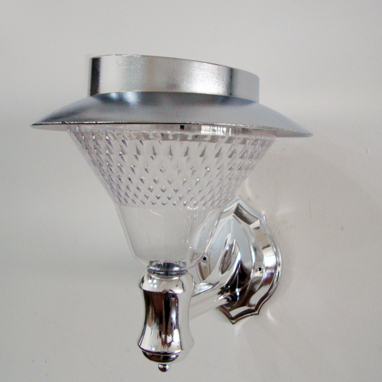 24 LED outdoor white wall hanging solar rechargeable wall lamp