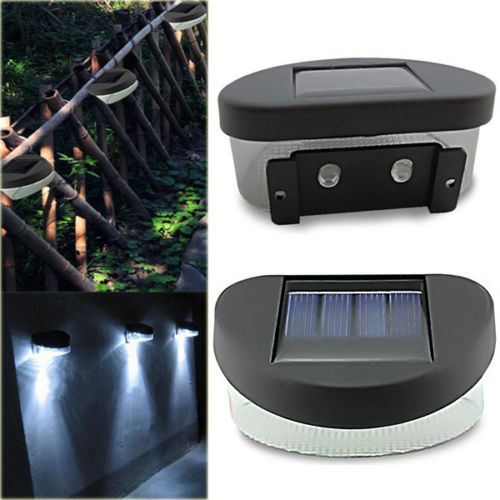 8 LED solar wall hanging fence lamp