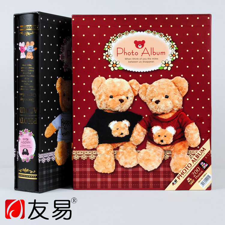 7 "photo album 5R200 Teddy bear oversized inset photo album book Children's photo album