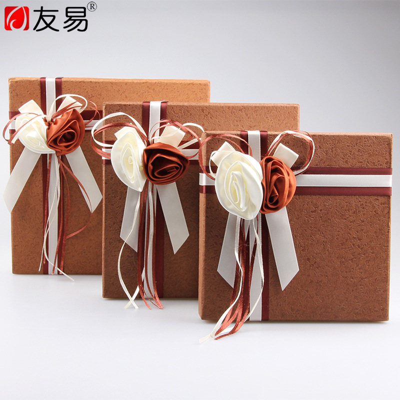 厂家定做韩式礼品盒正方形礼品盒创意特种纸礼品盒子现货批发详情图2