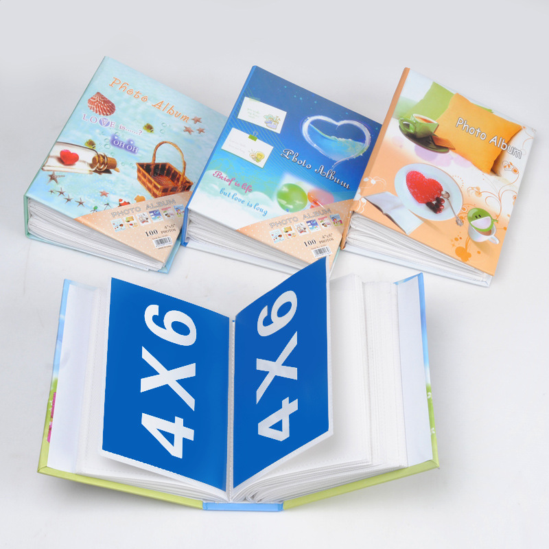 New product discount box cartoon photo album 4R100 non-mainstream standard 6-inch simple photo album details Picture