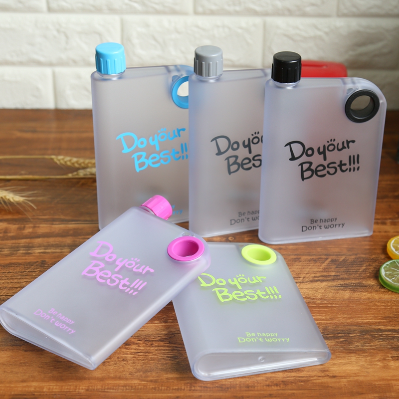 厂家直销创意笔记本塑料杯A5磨砂卡片水壶便携随手杯学生图
