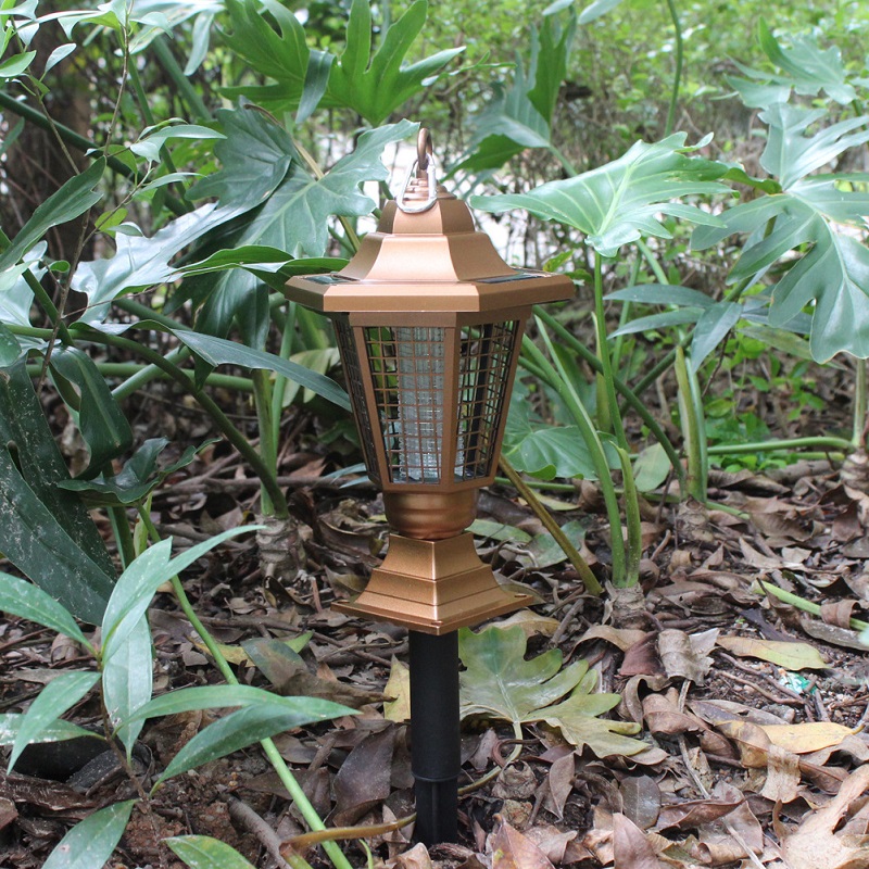 White UV UV solar golden hexagon mosquito lamp