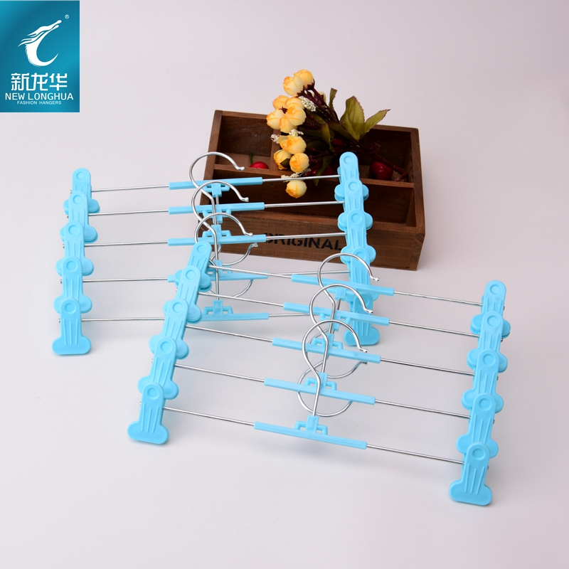 Clothing artisan Korean version of color anti-slip pants clip adult plastic pants rack retractable strong air drying pants clip pants hanging thumbnail
