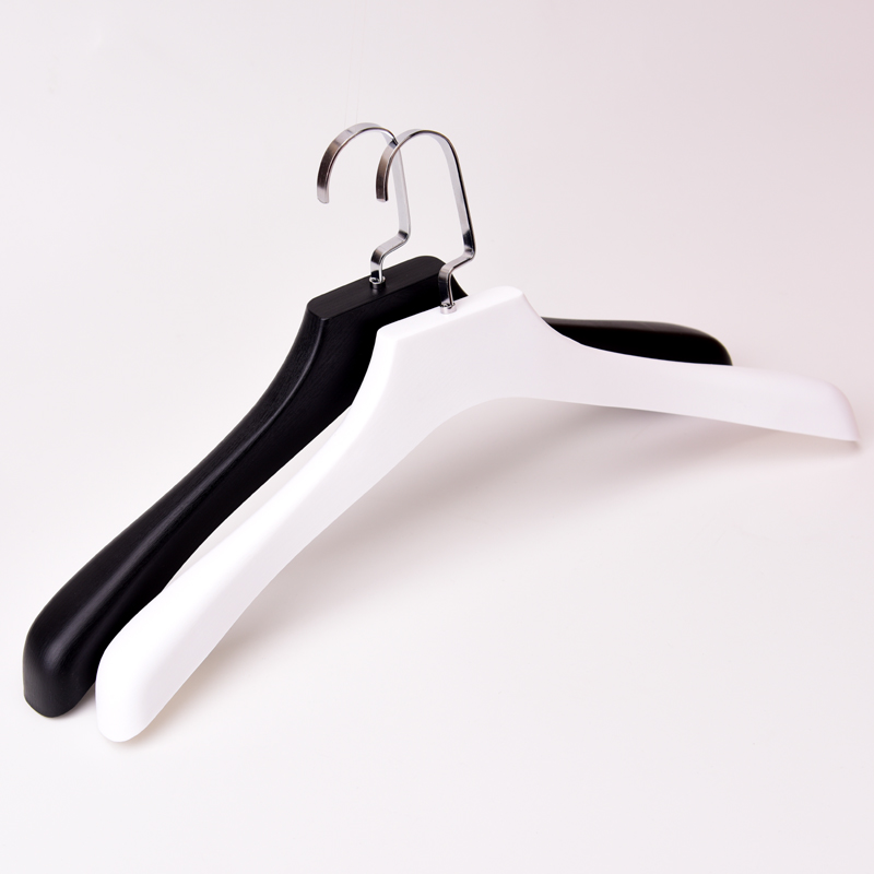 衣匠加厚白色无痕塑料衣架服装店木纹男士成人家用西装衣架