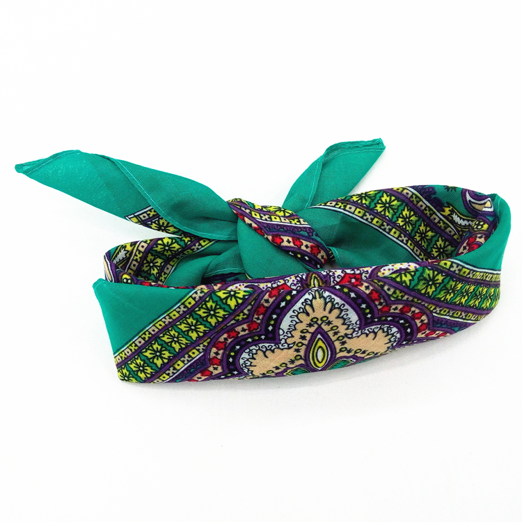 Pure cotton 55-cm headscarf for outdoor cycling multi-functional custom changeable headscarf Gypsy