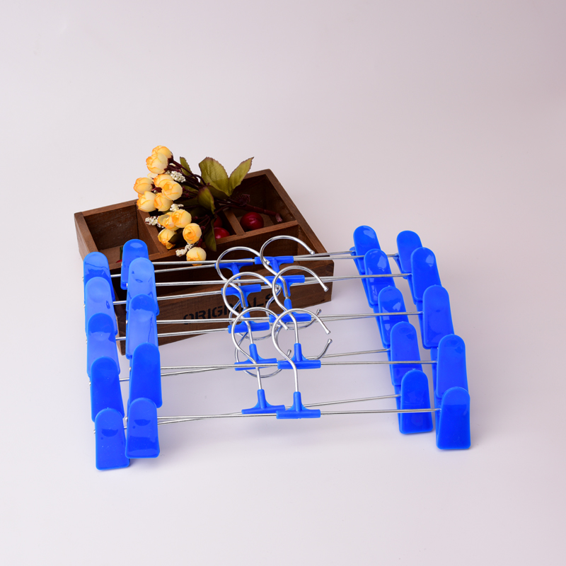 衣匠韩版晒裤夹子裤挂强力晾彩色防滑裤夹成人塑料裤架细节图