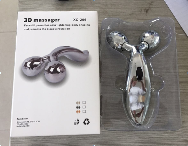 3D滚轮瘦脸神器V脸紧致提拉瘦双下巴瘦脸仪美容仪TV电视购物细节图