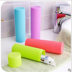 波纹旅行牙刷盒简约便携牙刷筒洗漱用品文具收纳盒 TV电视购物