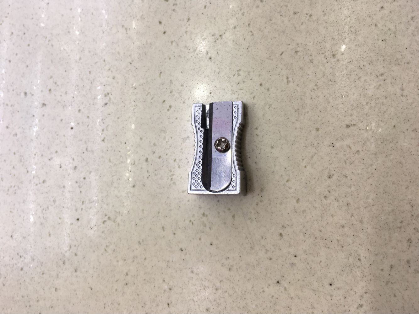 Super Ling Aluminum alloy single-blade bevel pencil sharpener