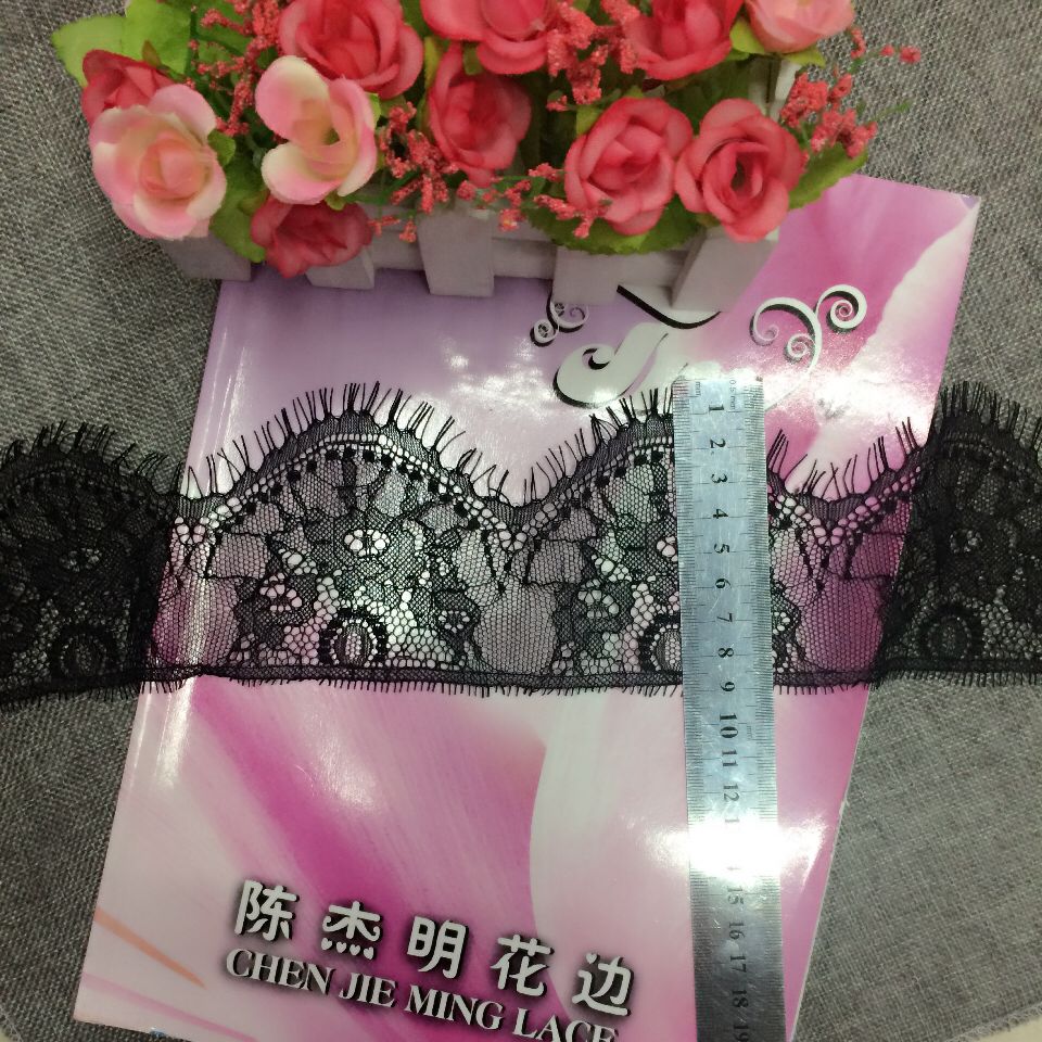 Non-elastic lace eyelash lace-trimmed clothing accessories multi-purpose style