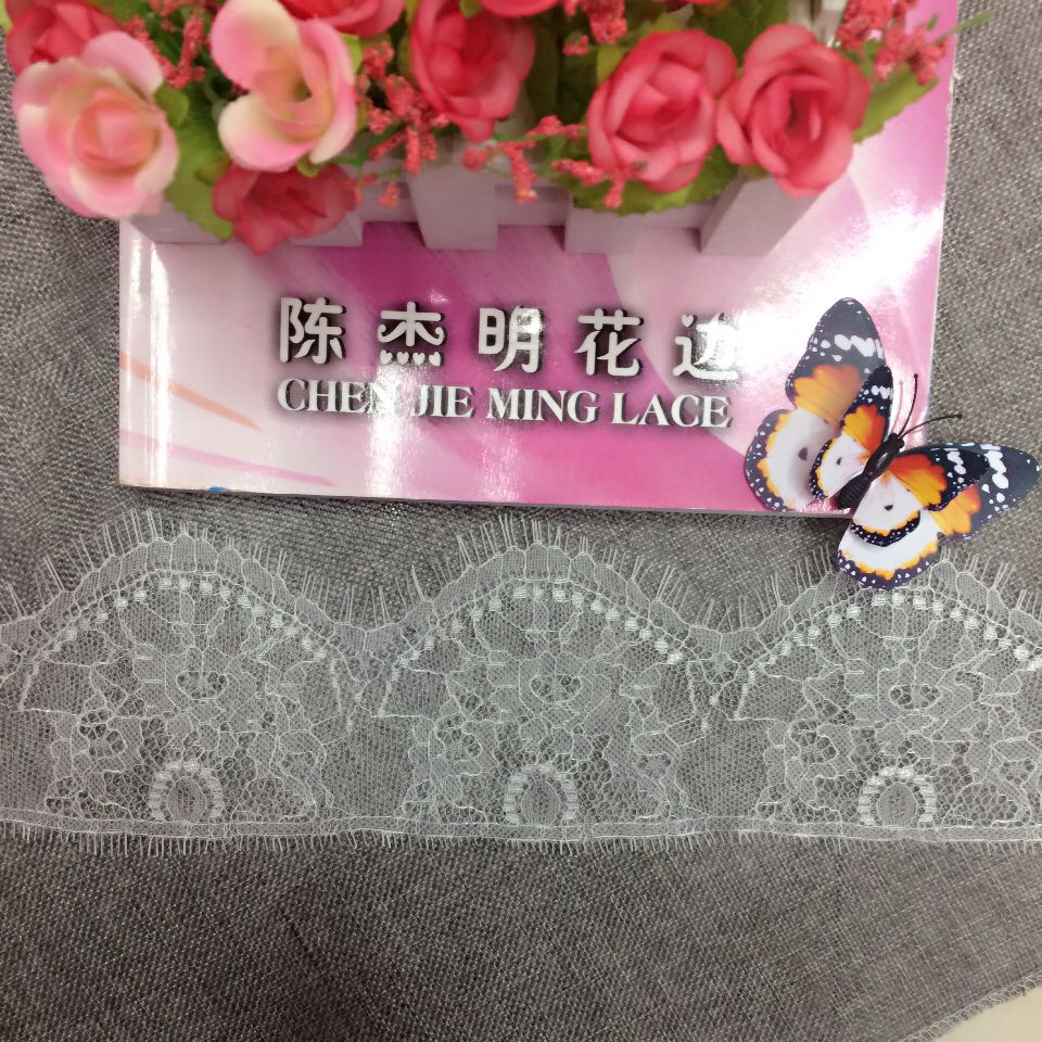 Non-elastic lace eyelash lace-trimmed clothing accessories multi-purpose style details Picture