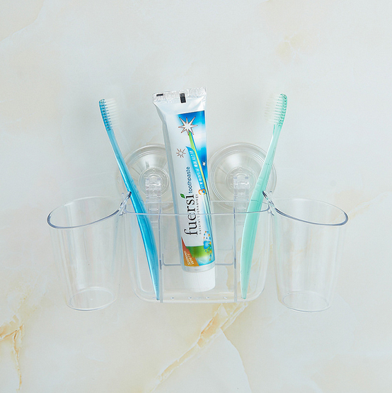 Bathroom Accessories Powerful toothbrush storage artifacts Suction cup toothbrush holder set TV TV shopping