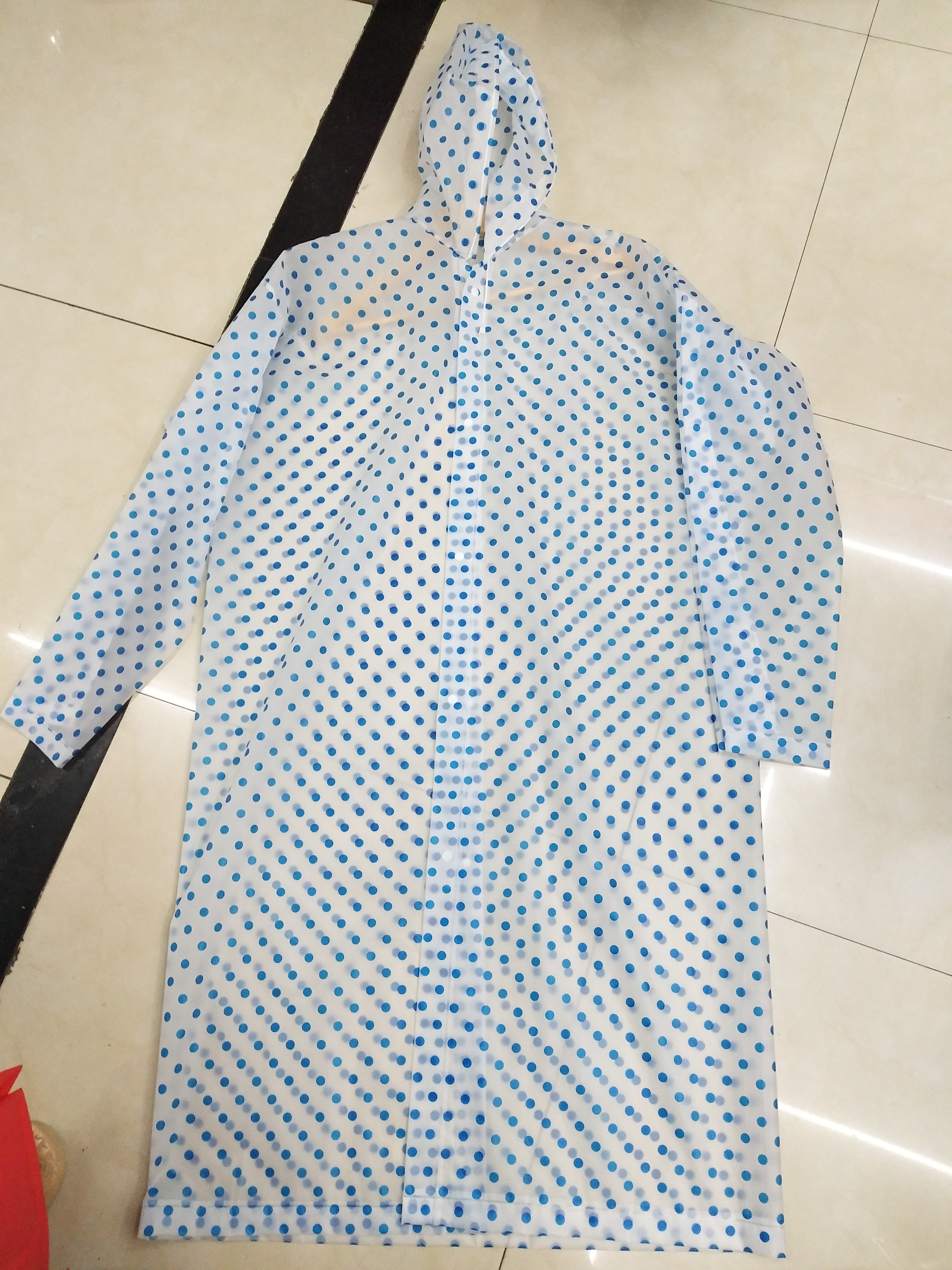 圆点成人雨衣