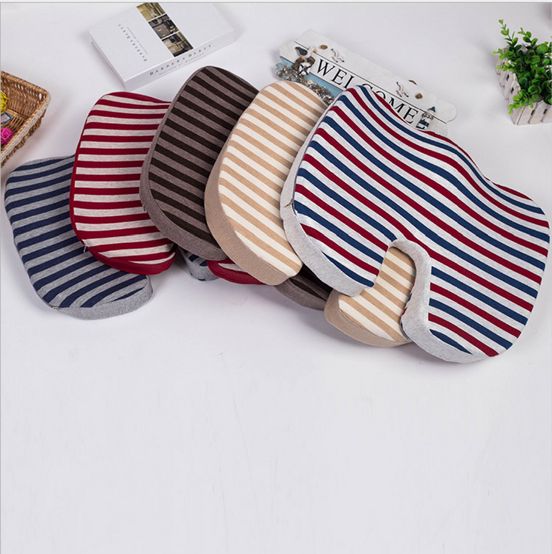 Anti-hemorrhoid butt cushion space memory cotton health cushion car pillow office slow rebound memory