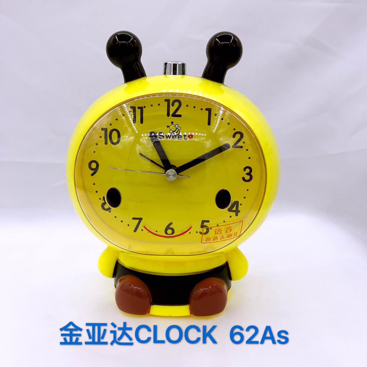 Small alarm clock, student clock, clock, cartoon music alarm clock Application Scenario