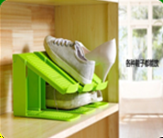 Creative household goods combination storage shoe rack 3 boxed shoes rack free stacking TV TV shopping