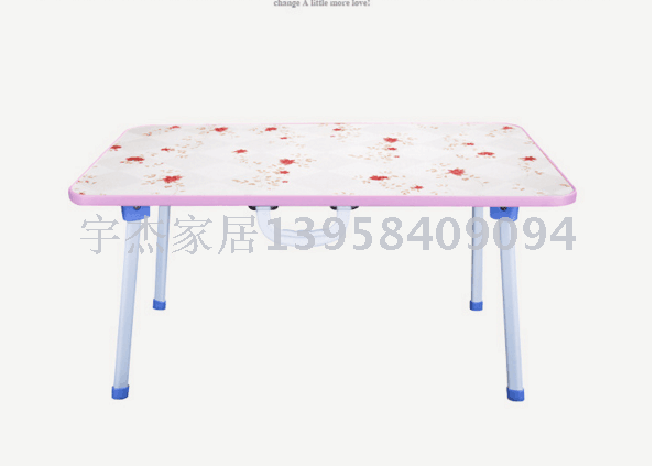 Hand-folding notebook computer desk, lazy person's bed computer desk, student study desk details Picture