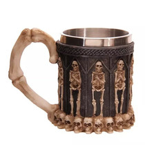 1017 New 3D stereoscopic skull mug New strange ghost head office coffee mug