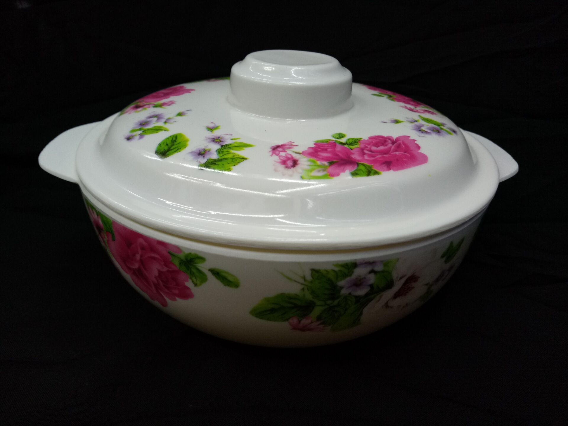 6.2 inches double ear covered bowl 1801