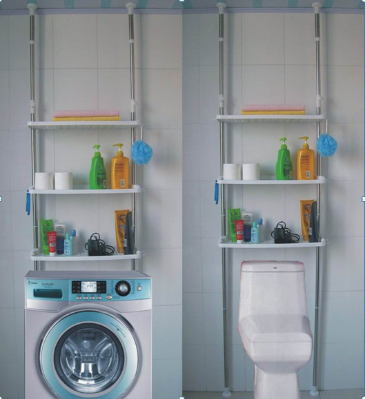 Multi-purpose kitchen shelf toilet rack washing machine rack multi-purpose bathroom storage rack TV shopping