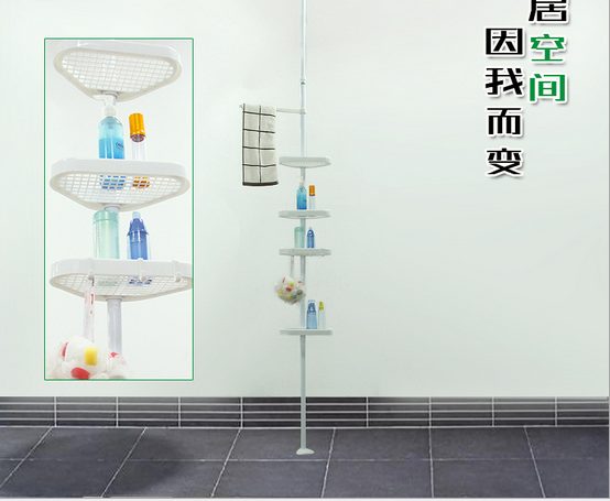 Multi-functional bathroom corner rack tray Bathroom corner rack Multi-layer storage rack tripod TV TV shopping