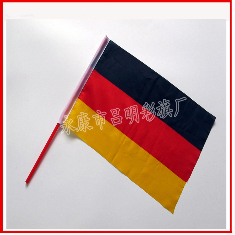 厂家直销德国手摇旗,14*21cm德国小彩旗彩旗定制产品图