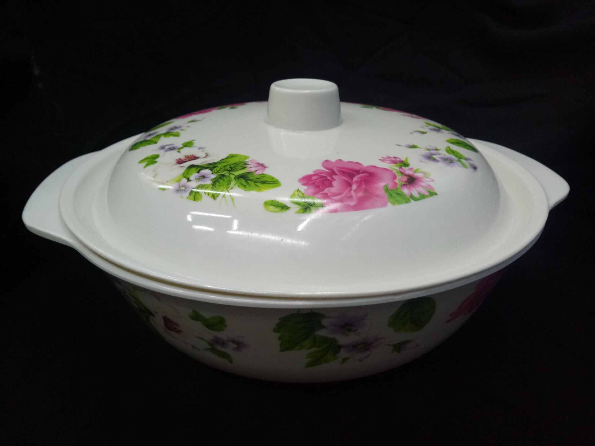 10.5 inches double-ear covered bowl 1809