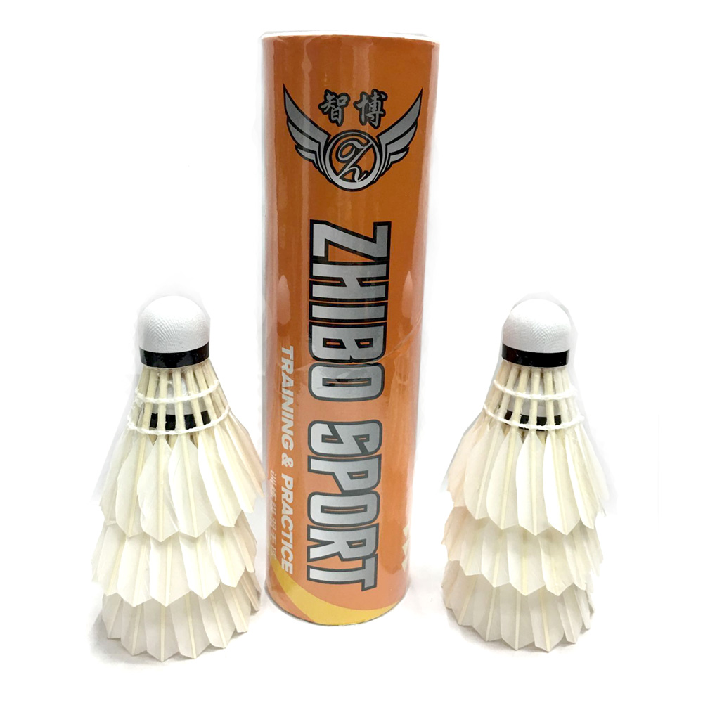 厂家直销 智博特惠高品质台纤训练球 6只装 羽毛球训练高品质001