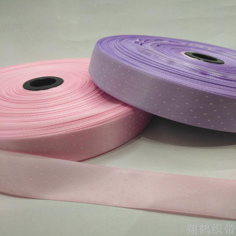 8 minutes 2.5 cm polyester printed small dot hair accessories, clothing, hats, ribbon decorative accessories