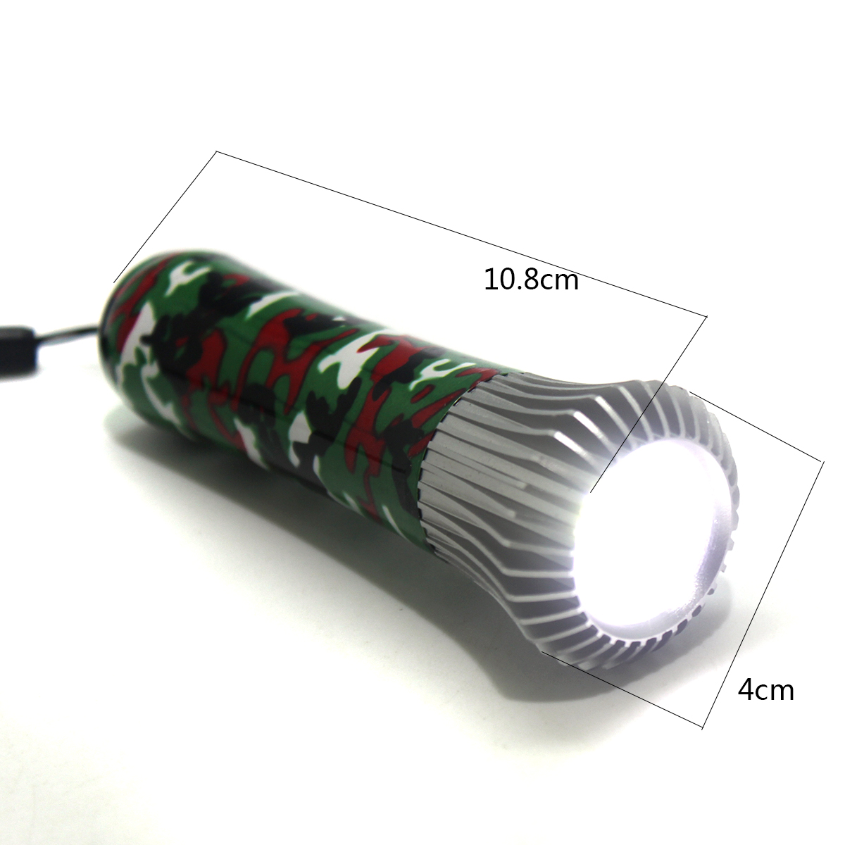Camouflage strap tail strap Head strap serrated press flashlight Battery flashlight 921 thumbnail