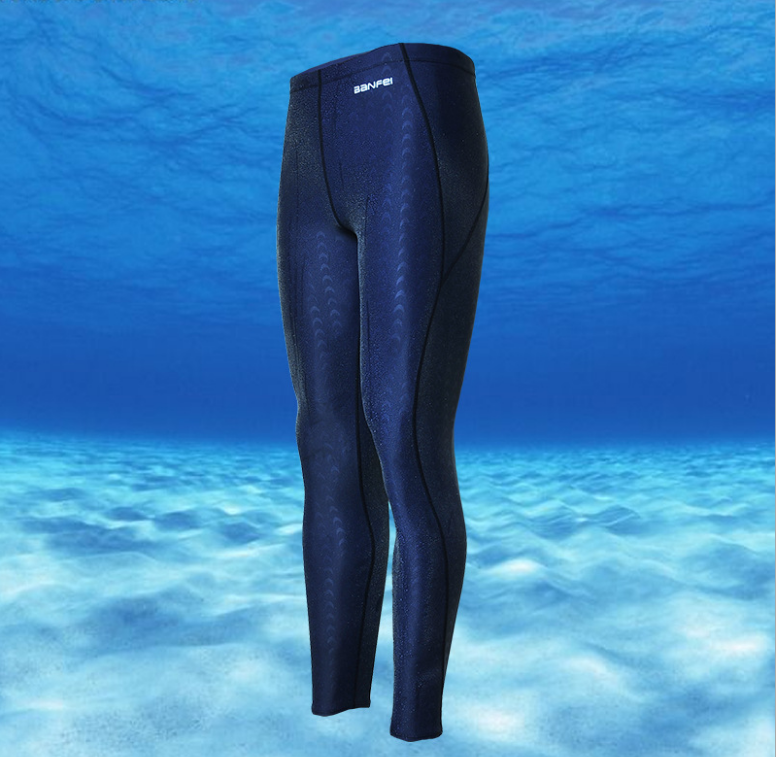 Waterproof, quick-drying, sharkskin-like competition men's swimming trunks and 9-point diving surfing suits Application Scenario
