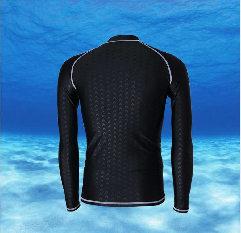 Waterproof quick-drying men's long-sleeved sun-protective clothing, women's diving swimsuits, snorkeling and surfing suits details Picture