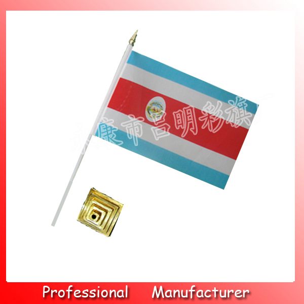 哥斯达黎加手摇旗 球队球迷旗 涤纶广告旗制作