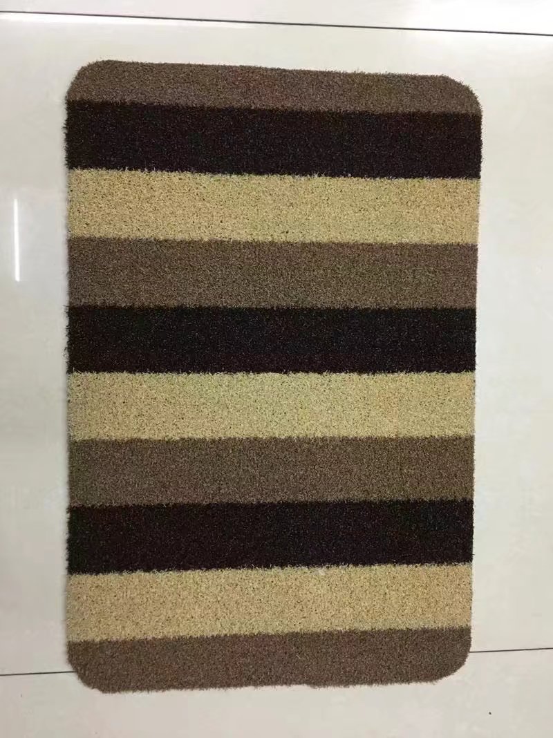 PVC base cut velvet mat, scratch-off and soil-scraping mat, mat, lawn silk mat, outdoor mat, 38*58cm Specification drawing