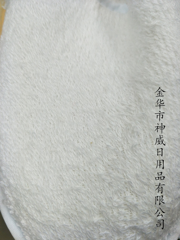 长毛漂白满头拖鞋细节图