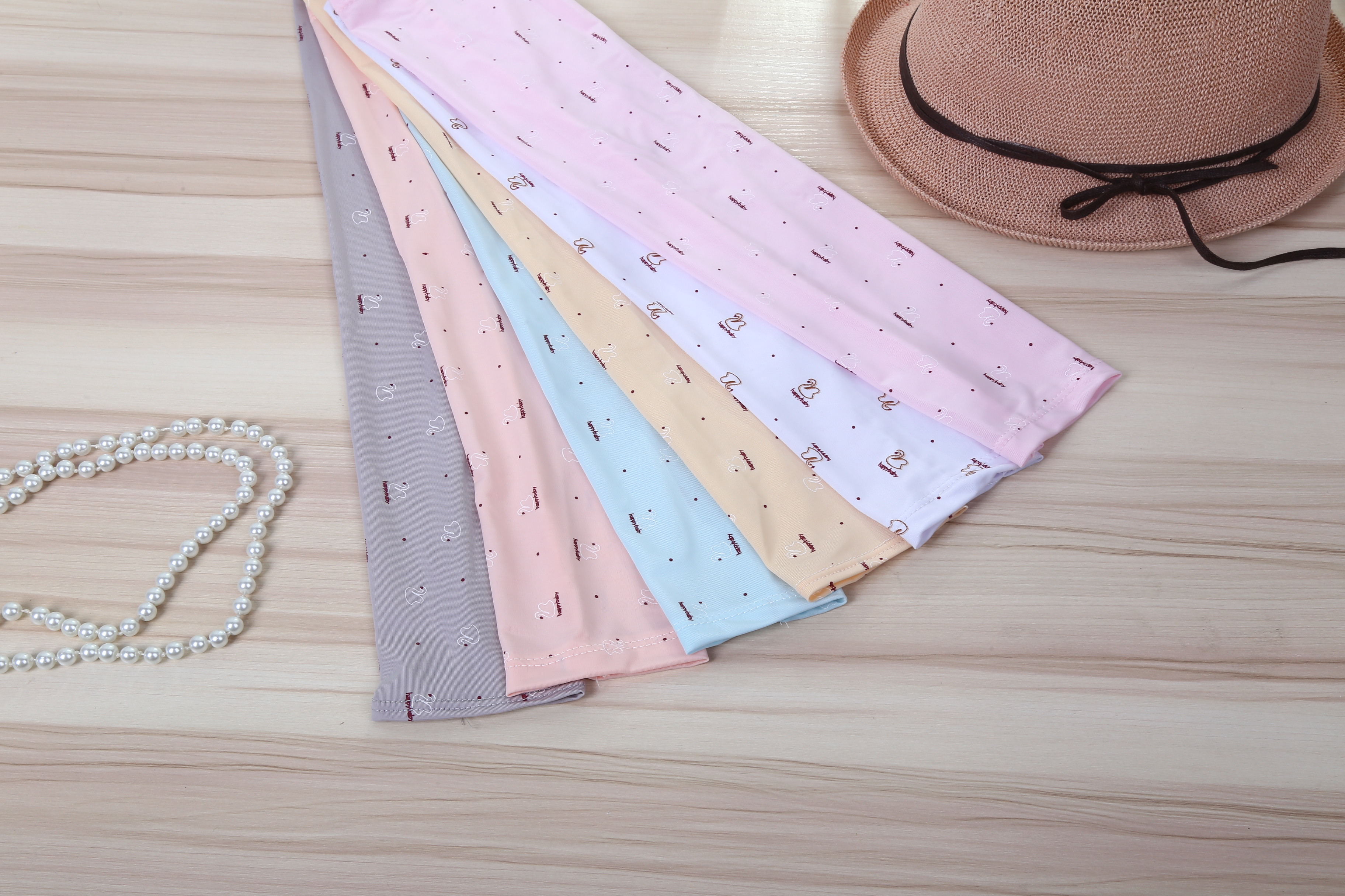 Sleeve-proof summer sun sleeve with finger cool silk printed sleeve for women driving outdoors sun protection