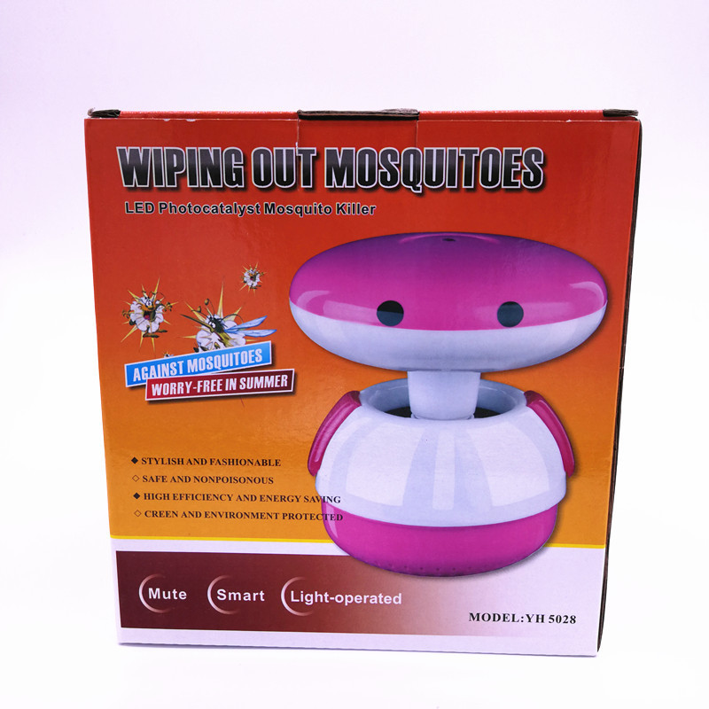 Mosquito-killing light control suction type small white design USB plug details Picture